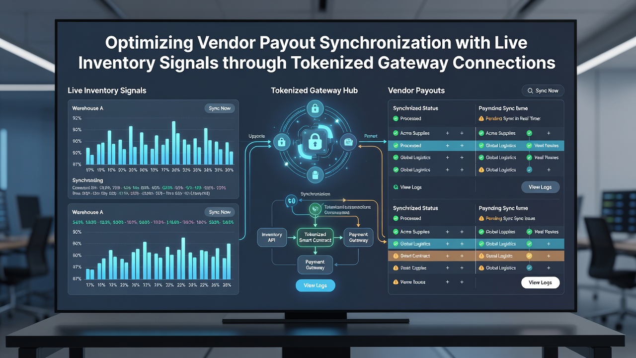 Live inventory signals updating tokenized payout sequences in retail networks