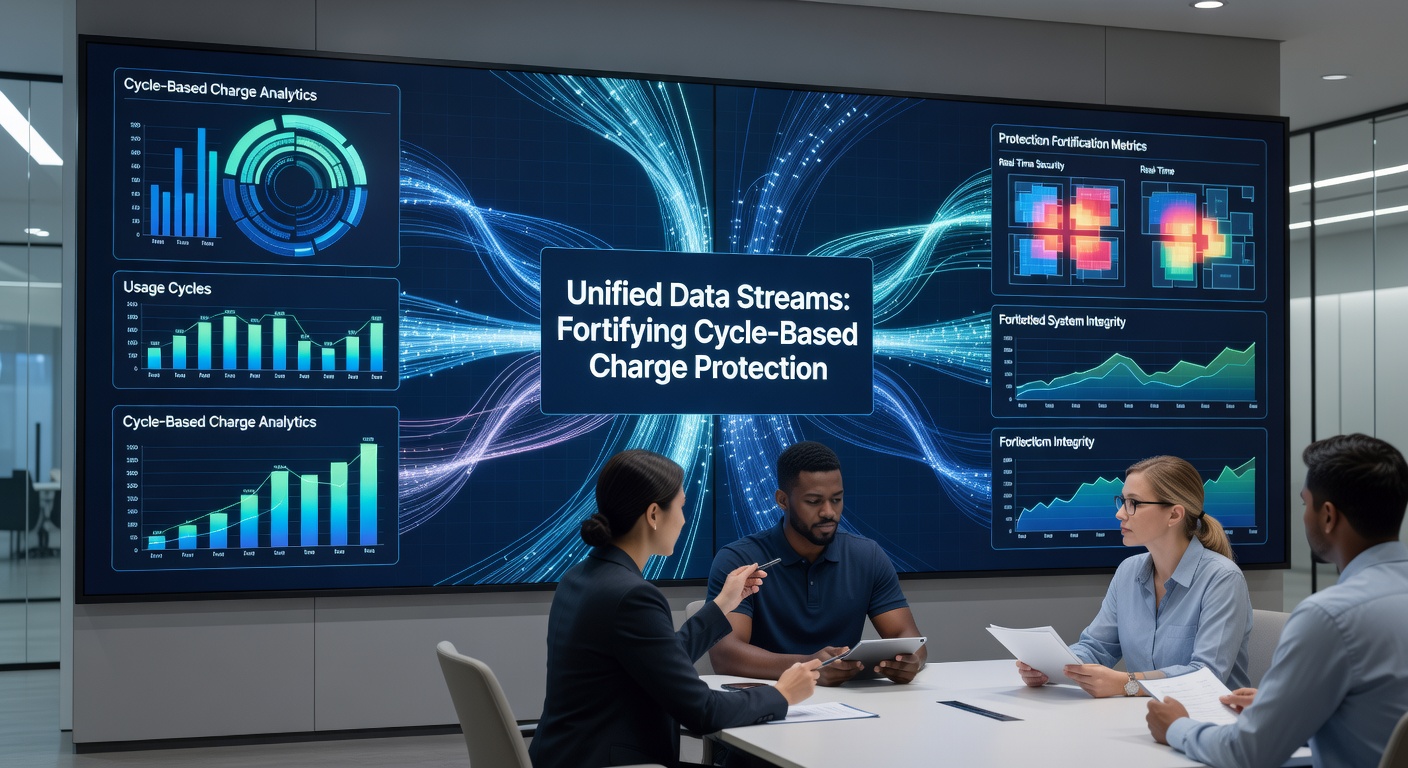 Secure server racks processing real-time payment data streams with overlay graphics showing fraud detection metrics