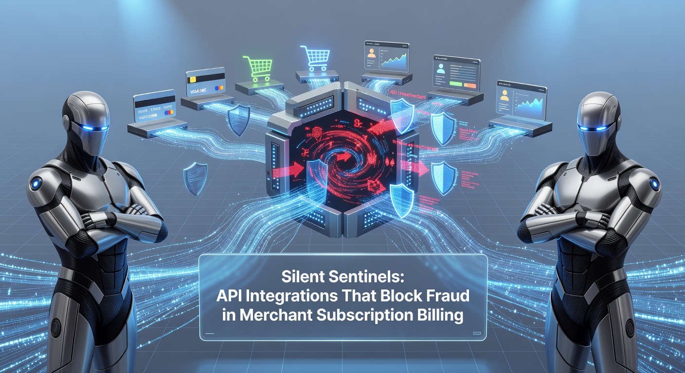 Close-up of API data streams analyzing subscription patterns in real-time, blocking fraudulent nodes amid legitimate transactions